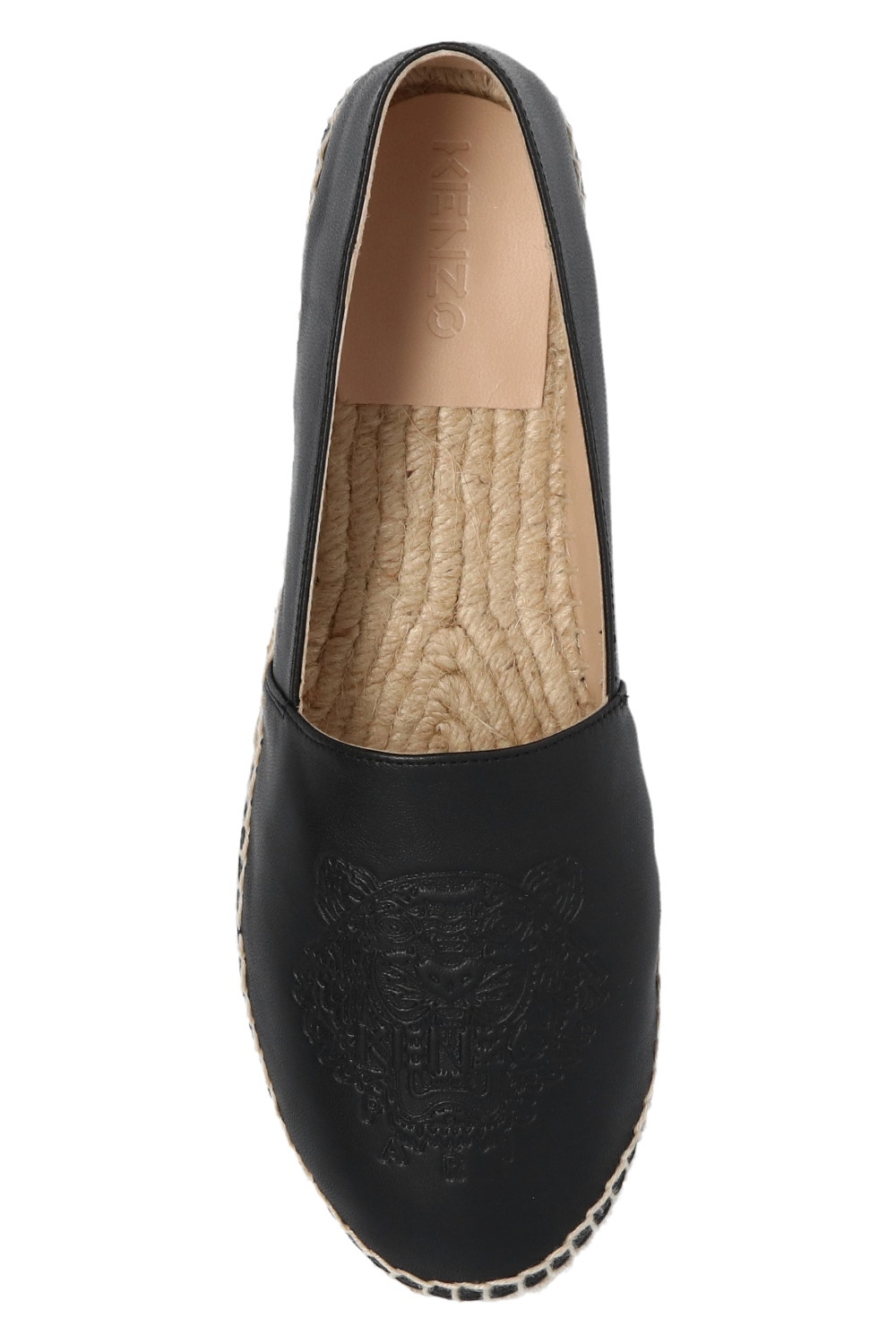 Kenzo black leather on sale espadrilles